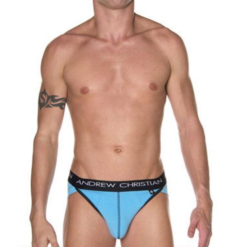 Мужские трусы брифы Andrew Christian Flashlift Brief Pro Aqua AC42