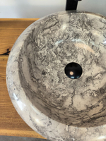Раковина из мрамора Donut Doreng Grey DM-65867 45х45х13
