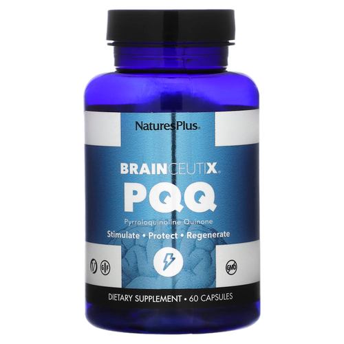 NaturesPlus, BrainCeutix PQQ, 20 мг, 60 капсул
