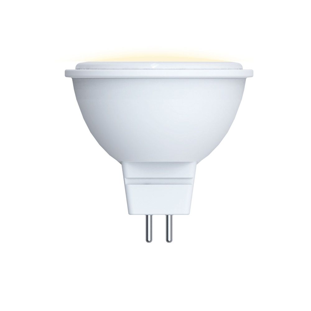 LED-MR16-5W-3000K-GU5.3-FR-SLS Лампа светодиодная. Форма JCDR. матовая. Теплый белый свет 3000K. ТМ Volpe