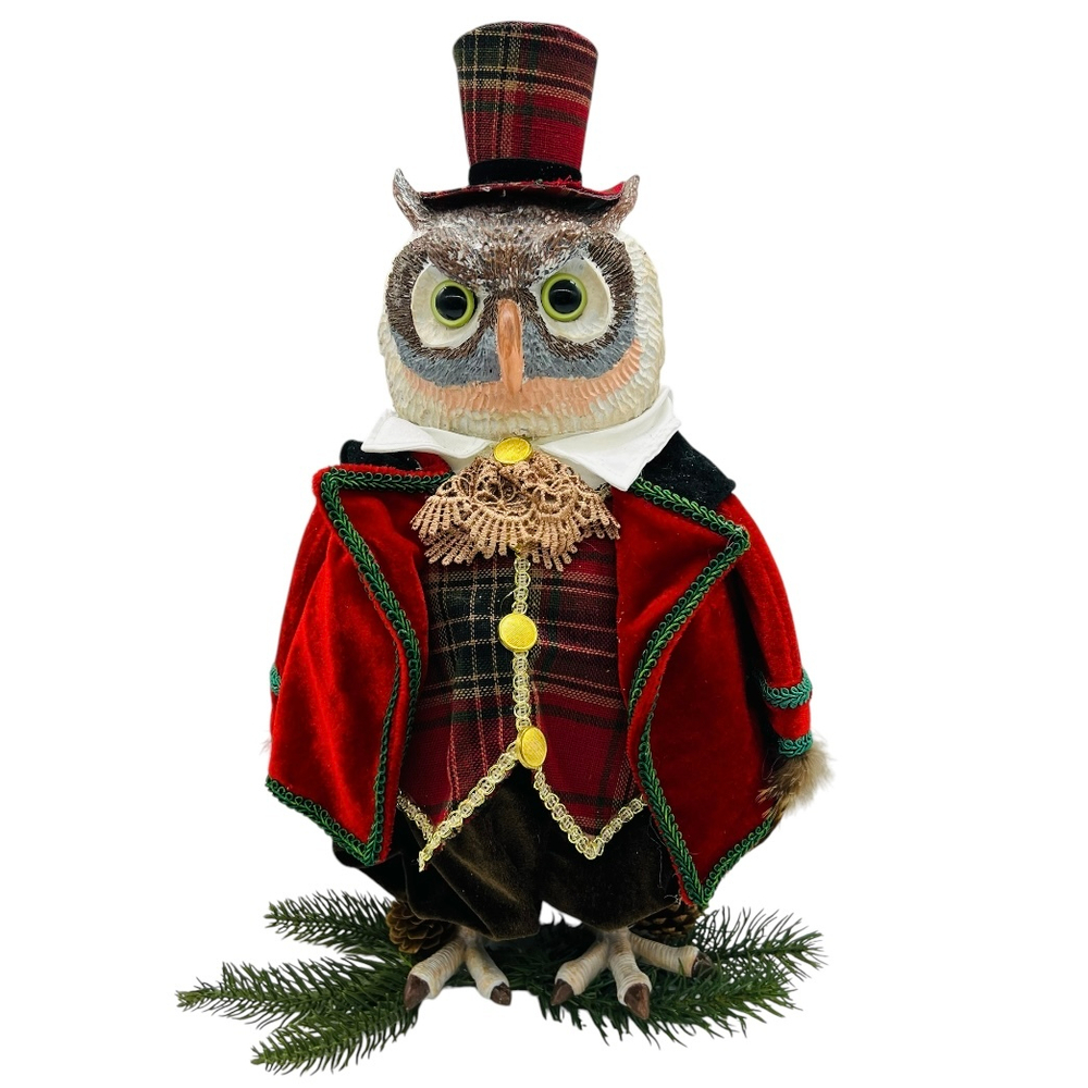 Сова в красном кафтане 41 см