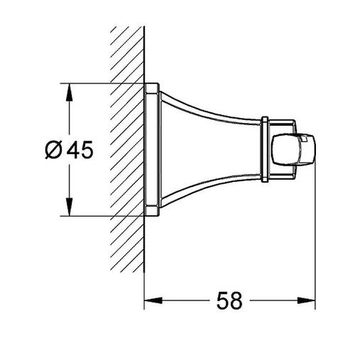 Двойной крючок Grohe Grandera 40631BE0 Никель глянец