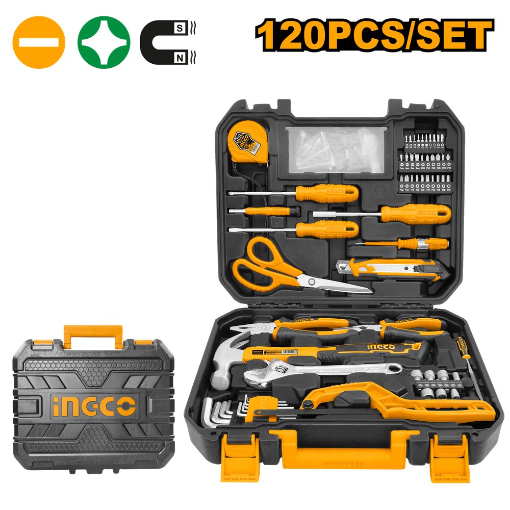 Набор инструмента для дома INGCO HKTHP21201 INDUSTRIAL 120 предметов