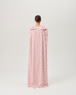 Платье Dia розовое с вышивкой