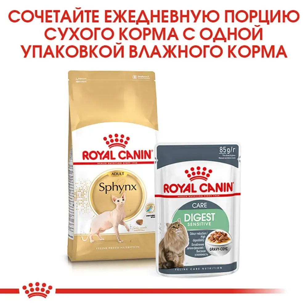 Сухой корм для кошек Royal Canin Sphynx породы Сфинкс 2кг
