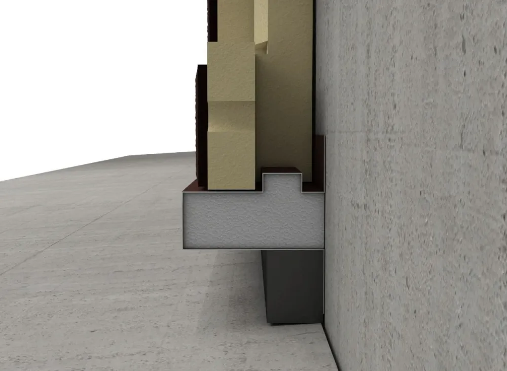 Стартовый отлив для термопанелей, 75×90×2000 мм, оцинкованная сталь