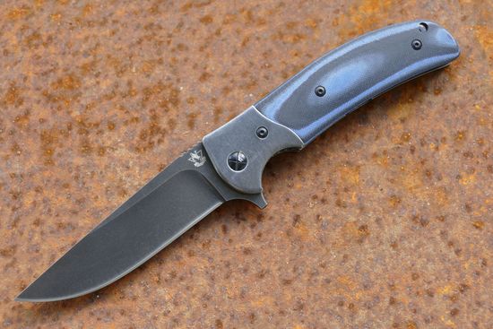 Складной нож Steelclaw Резервист сине-черные накладки c клинком из стали D2, рукоять G10