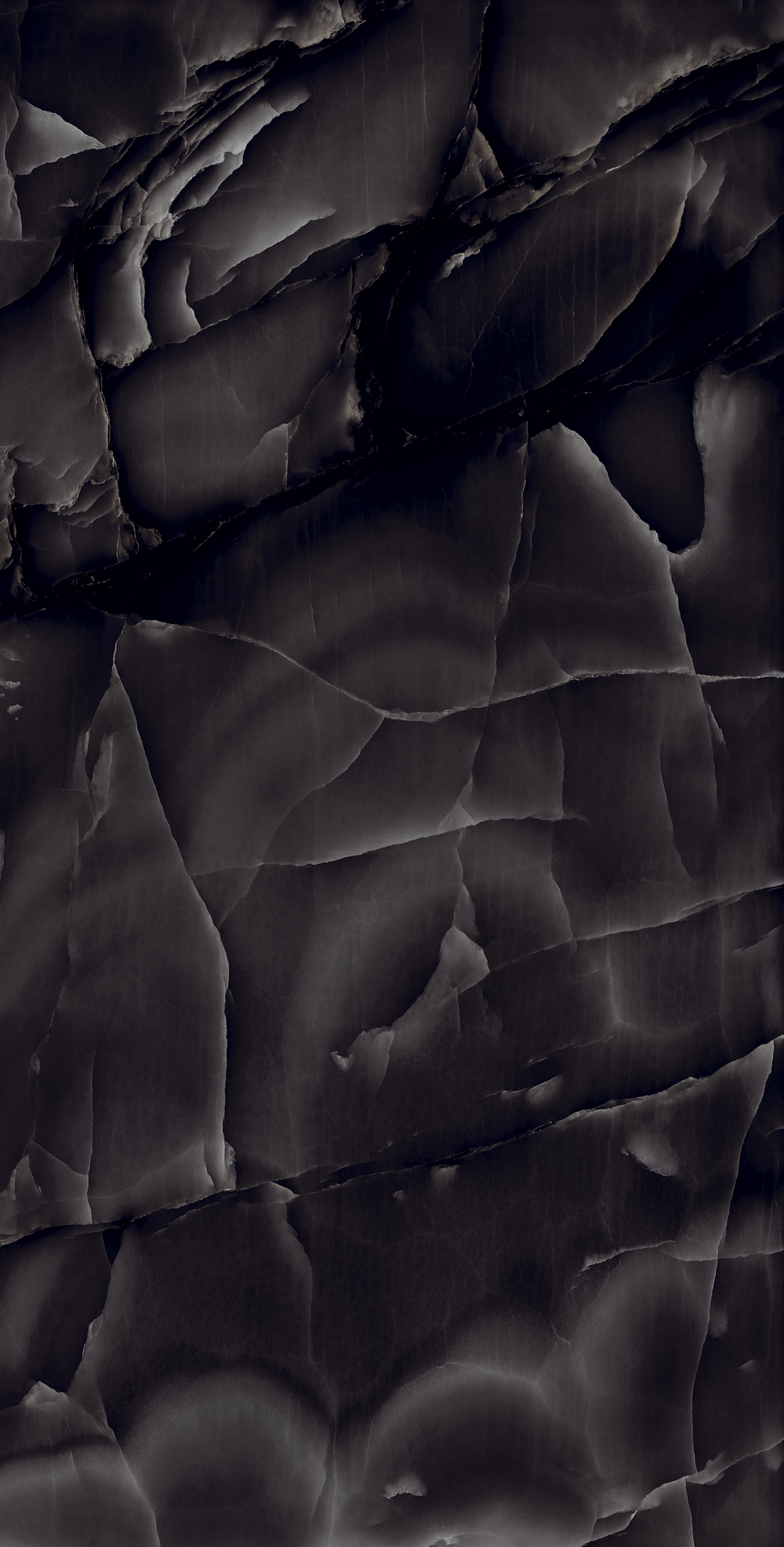 Керамогранит, Arcadia Ceramica, ONYX BLACK, 1200x600 мм, суперглянцевая