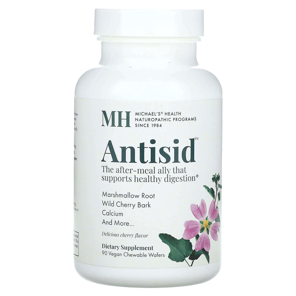 Michael's Health, Antisid, вишня`` 90 веганских жевательных вафель