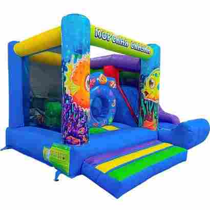 Коммерческий надувной батут «Подводный мир 2» 4*3,5*2,5 м