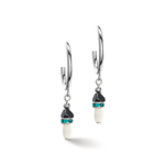 Серьги-пусеты Coeur de Lion Dark Green 4544/21-0521