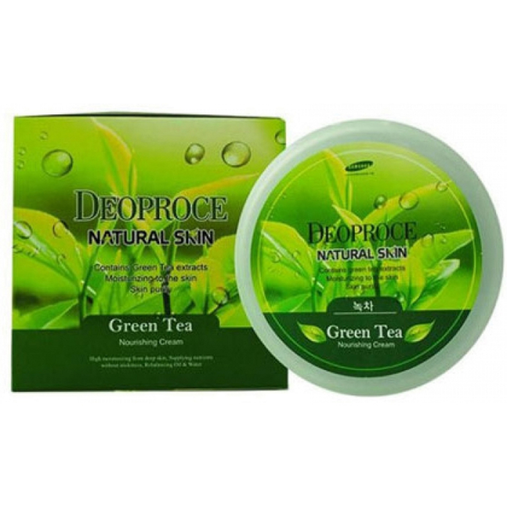 Deoproce Natural Skin Greentea Nourishing Cream крем для лица и тела с зеленым чаем