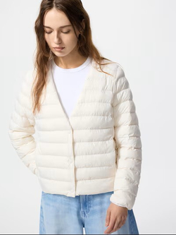 UNIQLO ПУХОВИК PUFFERTECH, БЕЛЫЙ