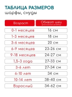 Шарф зимний вязаный с бубонами для детей