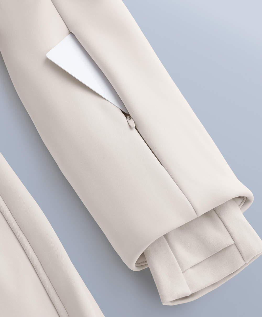 Oysho Водонепроницаемый расклешенный эластичный горнолыжный комбинезон 2-в-1, норка