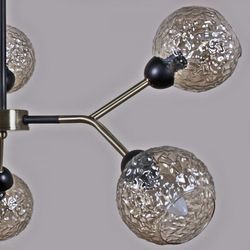 Люстра на штанге ILLUMICO  IL0268-6PSQ-79 BK AB