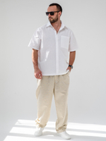 Сорочка верхняя мужская "Лён"