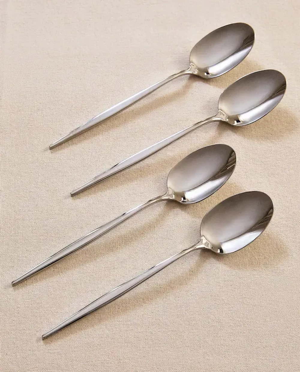 ZARA HOME ЛОЖКА ДЛЯ КОФЕ С ТОНКОЙ РУЧКОЙ (НАБОР ИЗ 4 ШТ.)
