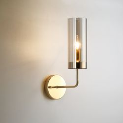Настенный Светильник Agne Blue Glass Tube Wall Light By Imperiumloft