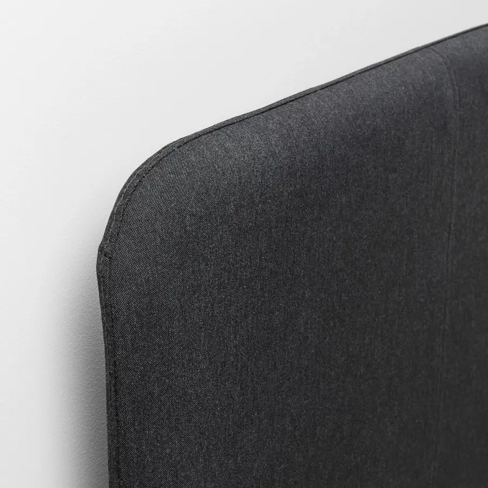 Каркас кровати - SLATTUM IKEA/  СЛАТТУМ  ИКЕА,  206х94 см, черный