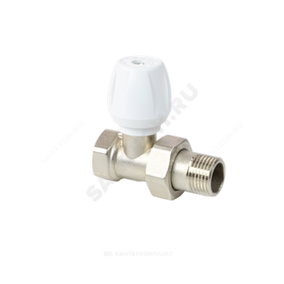 Клапан ручной регулировки Ду 15 Ру10 ВР прямой штуцер без уплотнения 813 Icma 82813AD06