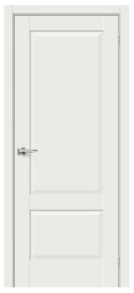 Межкомнатная дверь Браво Прима-12 цвет White Matt ( белый матовый без текстуры)