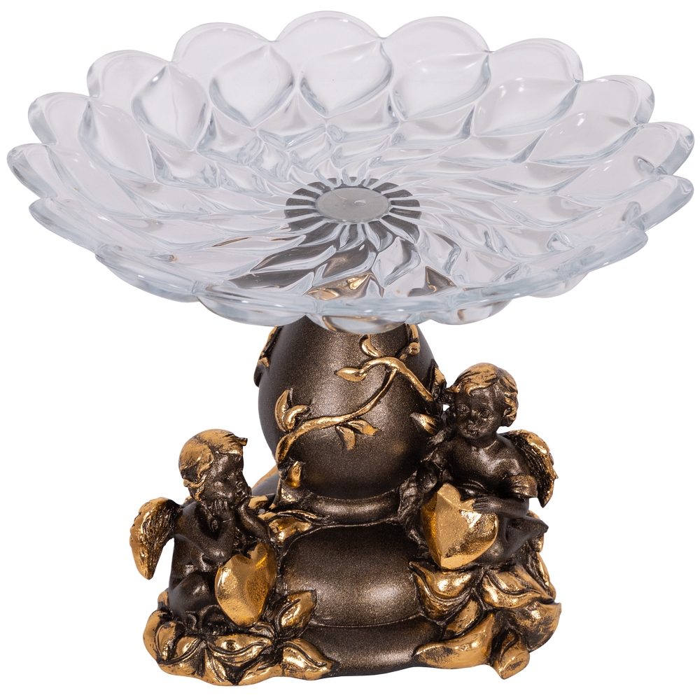 Фруктовница-конфетница Мерси Бронза