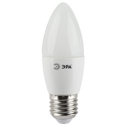 Лампа светодиодная ЭРА STD LED B35-7W-827-E27 7Вт свеча теплый белый свет Е27 | Лампы cветодиодные Свеча (B/C)