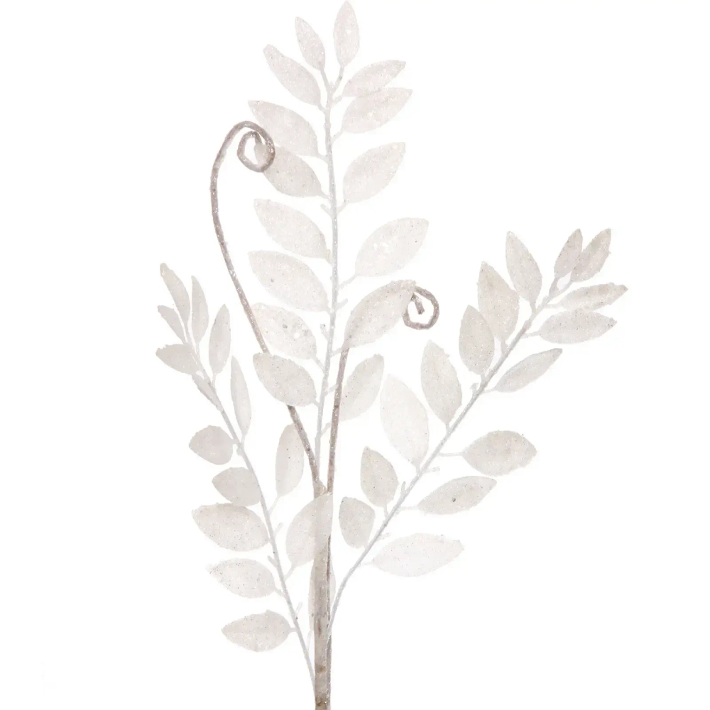 Ветка декоративная «Изящный вензель» 82 см, Белый