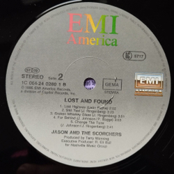 Винтажная виниловая пластинка LP Jason and The Scorchers Lost and Found (Germany 1985)