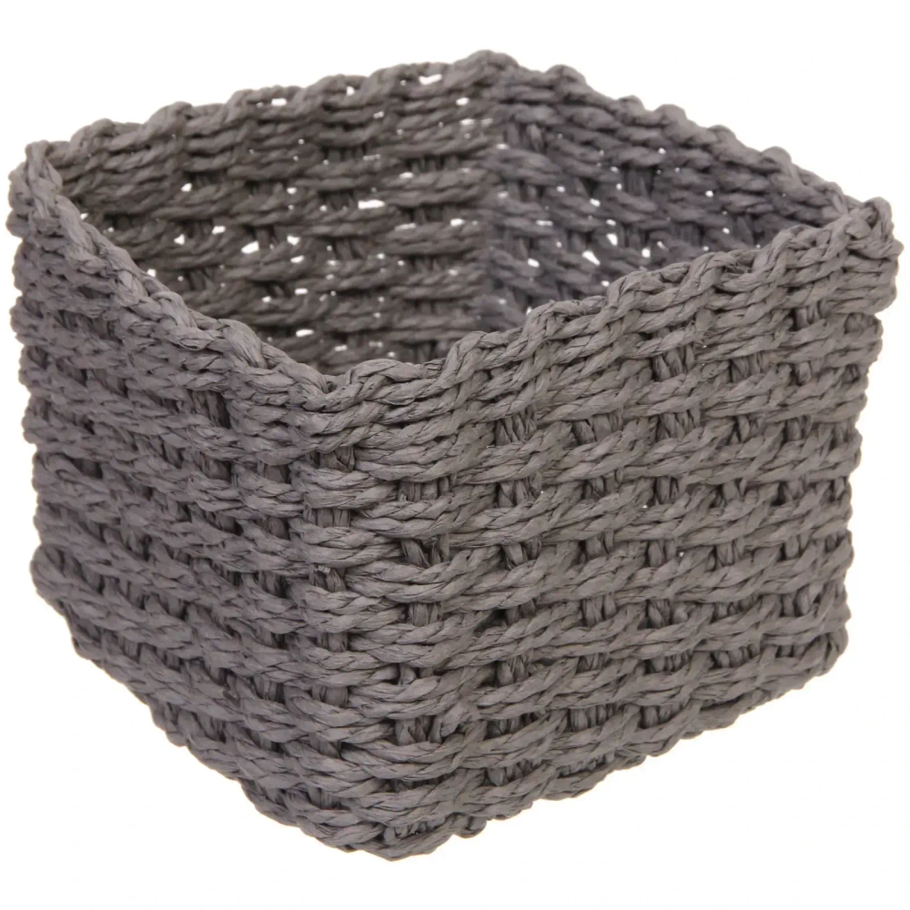 Корзинки интерьерные для хранения 3шт в наборе «ФРАТТО», цвет серый, 13*10/17*12/20*14см (лейбл)