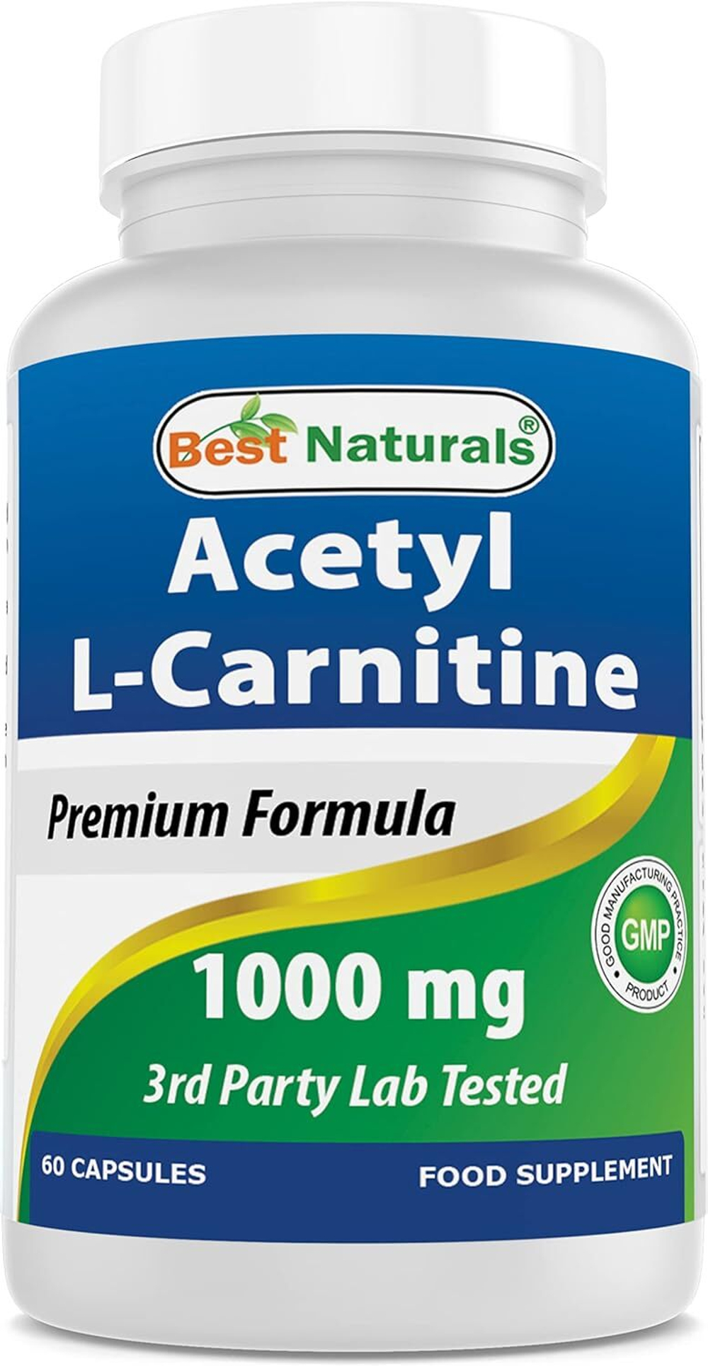 Best Naturals Л-карнитин, 1000 мг, 60 капсул