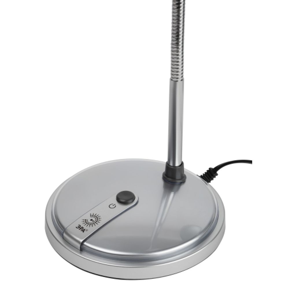 Настольный светильник ЭРА NE-301-E27-15W-S серебро