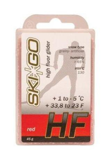 Парафин SKIGO HF, (+1-5 C), Red 45 g (исскуств.снег) арт. 63016