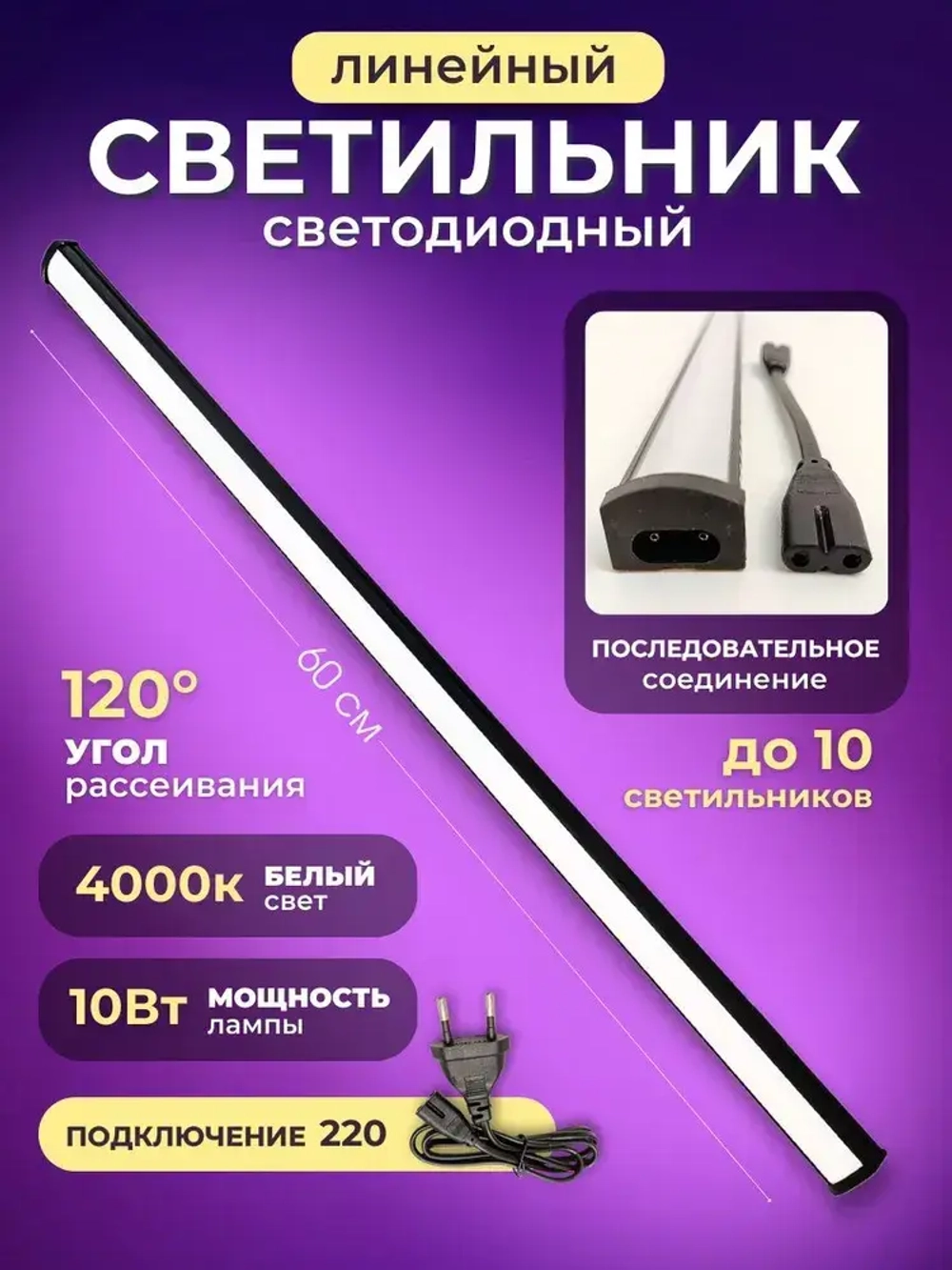 Светильник линейный светодиодный