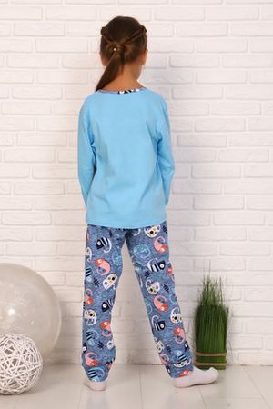 Пижама с брюками для девочки Хамелеон