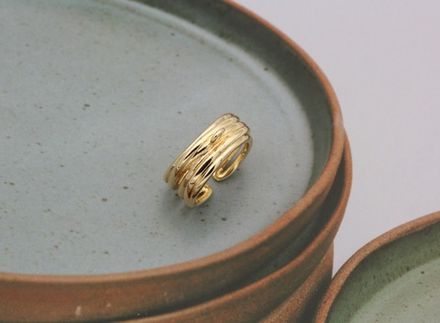 Кольцо-основа "Volute" 7,5мм, с петелькой УЦЕНКА
