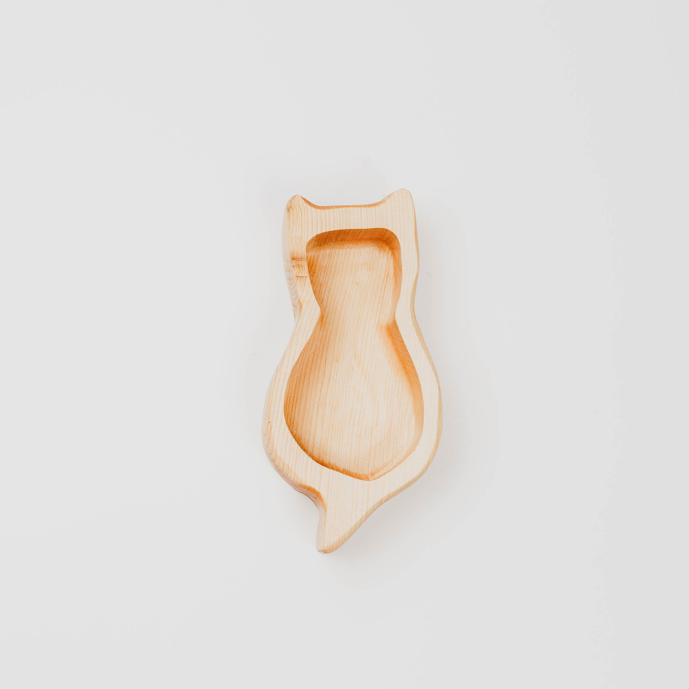 Менажница "Котик" из Сибирского кедра