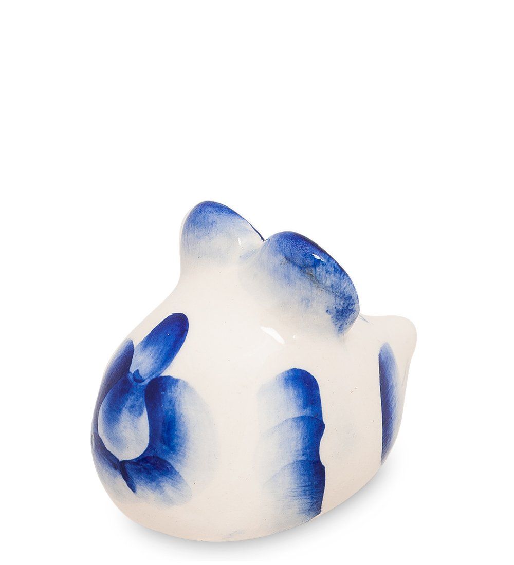 ГЛ- 319 Фигурка «Мышка-Шуня» бол.(Гжельский фарфор)