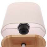 8199/1T COUNTY LN26 511 бежевый, дерево/текстиль Настольная лампа E27 1*60W 220V MADERANA