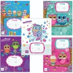 Тетрадь 12л. А5 клетка Юнландия «СОВЯТА» обложка мелованный картон АССОРТИ (10/20)