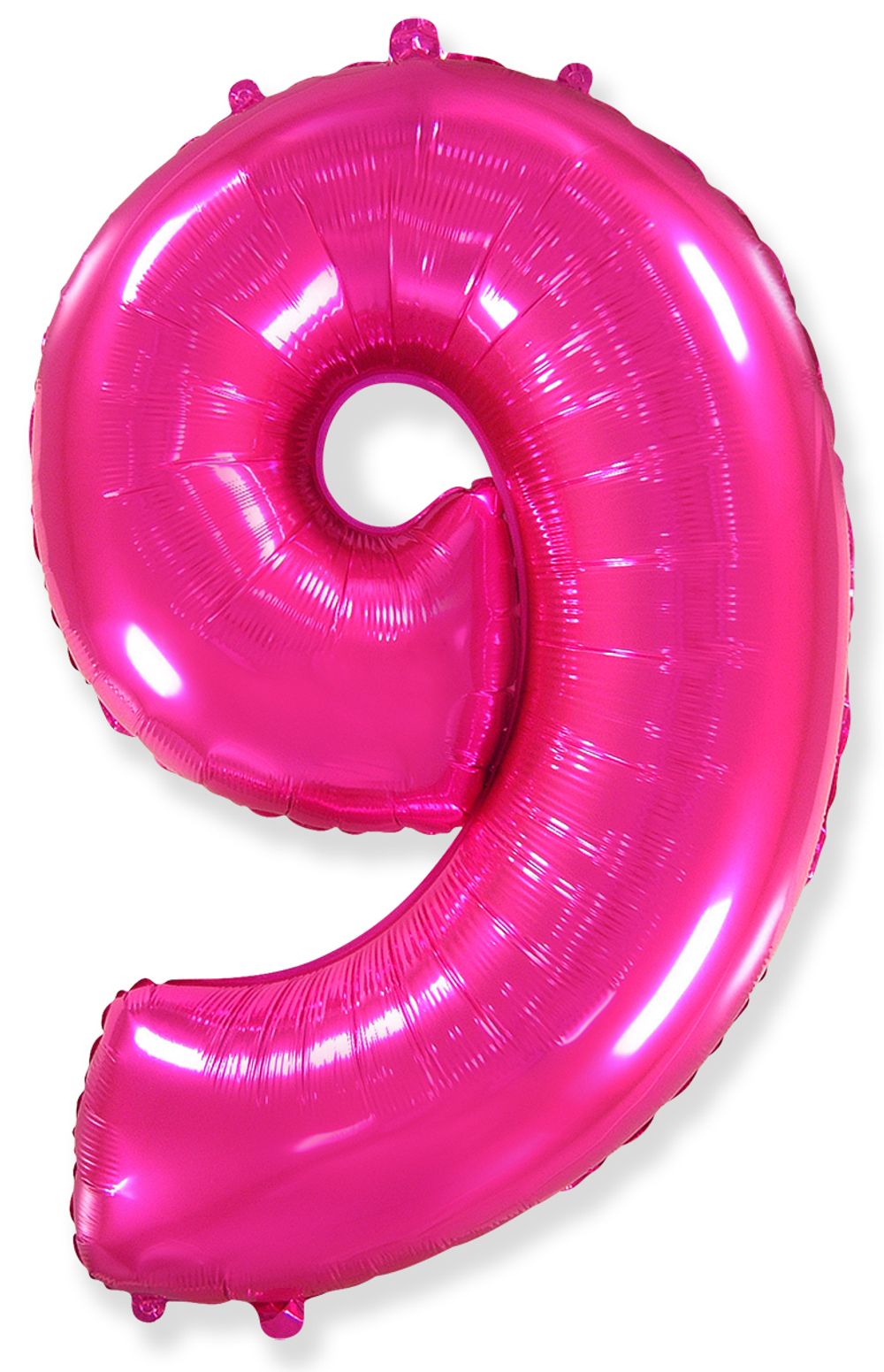 Шар (40"/102 см) Цифра, 9, Фуше, в упаковке