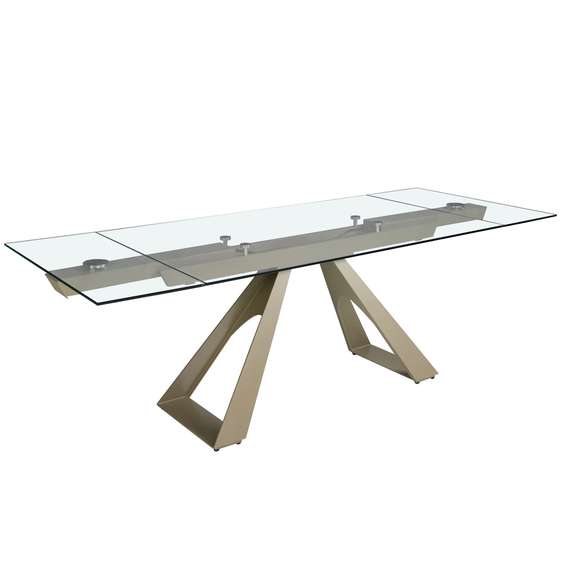 Раздвижной обеденный стол 1125/MC22052DT из закаленного стекла 160/200/240 x 90