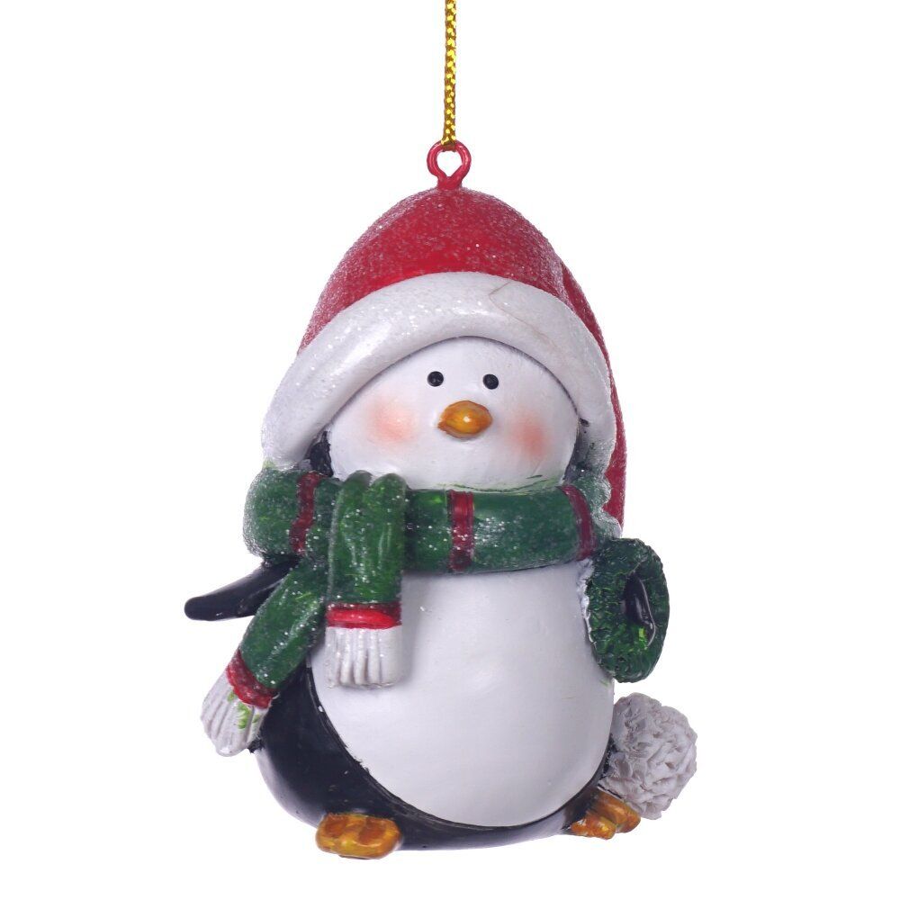 GAEM Фигурка декоративная подвесная "Пингвин", L5 W5 H6,5 см, 2в.