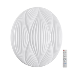7686/DL PALE SN 000 Светильник пластик/белый LED 48Вт 3000-6000К D380 IP43 пульт ДУ HIMAR