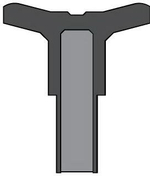 A801-045 Пневматическое уплотнение поршня 45-10-18