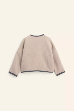 ZARA ШЕРСТЯНАЯ КОРОТКАЯ КУРТКА - LIMITED EDITION, БЕЖЕВЫЙ