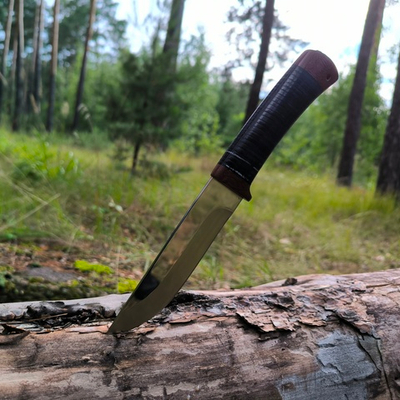 Нож НС-20 рукоять наборная кожа, Златоуст