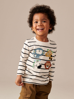 Лонгслив для мальчика Next 631-744, Молочный