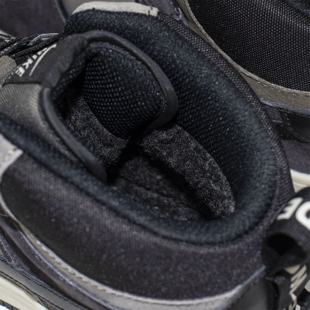 Кроссовки Nike Air Force 1 Mid Grey / Black with Fur